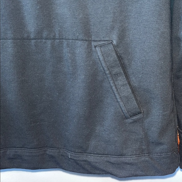 Lilly Pulitzer Skipper Popover Onyx Black Lace Sleeve Quarter Zip Top Size Small - Picture 6 of 11